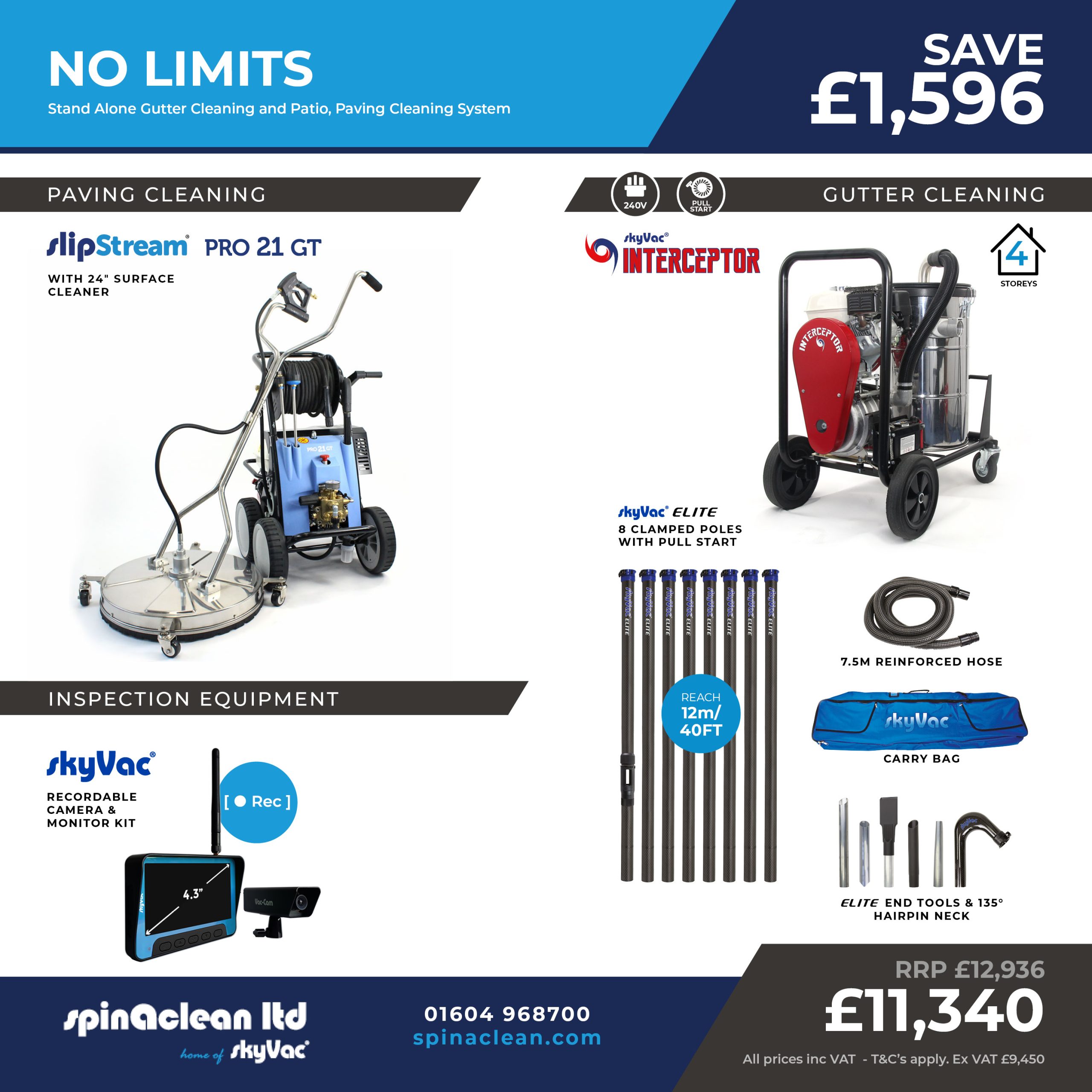 No Limits Package - Gutter Cleaning Machines