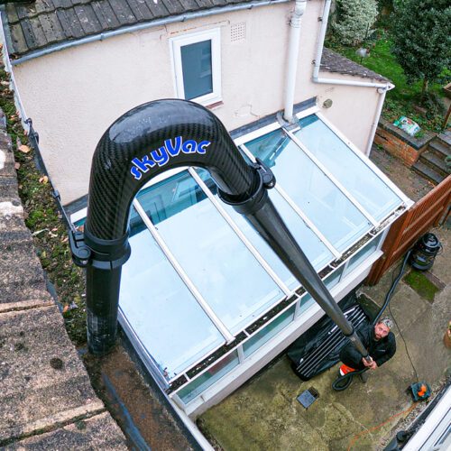 skyvac atom sonic cleaning over conservatories
